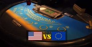 diferencia blackjack europeo y americano
