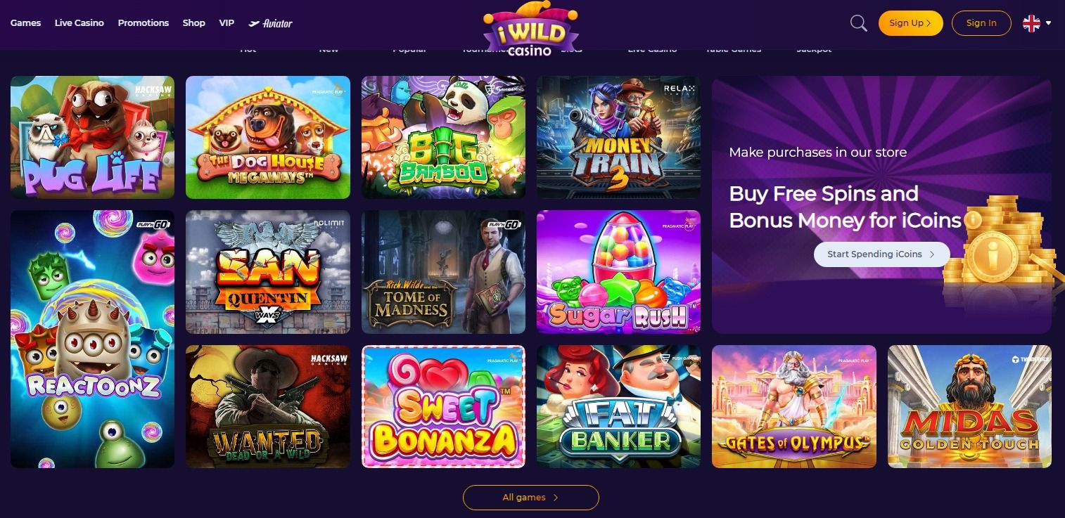 iWild Casino juegos