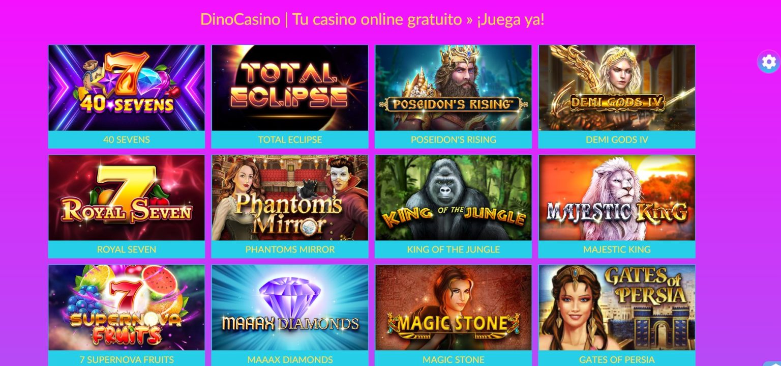 Juegos en casino Dino 